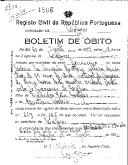 Boletim de Óbito 1866
Maria da Conceição Quitéria
Coval 357