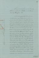 Mandado do administrador interino do Concelho de Mafra, Francisco Simões da Cunha, a intimar a Junta de Paróquia da Encarnação, na pessoa do seu presidente e vogais, para reporem no cofre da Junta a quantia de 8$000 réis referente ao ano de 1888, conforme cópia do acordão da Comissão Distrital. 