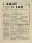 O Concelho de Mafra: Jornal Regionalista, Ano 31, n.º  709