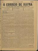 O Correio de Mafra: Jornal semanal, noticioso e agrícola, defensor dos interesses da Comarca de Mafra, Ano 3, n.º 79