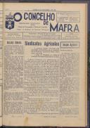 O Concelho de Mafra: Semanário ilustrado. Órgão de Propaganda e Defesa do Concelho, Ano 1, n.º 36