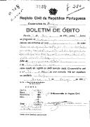 Boletim de Óbito 2189
Maria de Jesus Silvestre
Coval 264