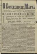 O Concelho de Mafra: Jornal Regionalista, Ano 16, n.º 492