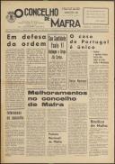 O Concelho de Mafra: Jornal Regionalista, Ano 31, n.º  739