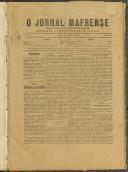 O Jornal Mafrense: Semanário noticioso, agrícola, científico, literário e recreativo, Ano 9, nº 418