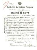 Boletim de Óbito 933
Sebastiana da Conceição Gomes
Coval 230