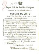 Boletim de Óbito 1064
Rosa Maria
Coval 119