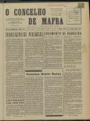 O Concelho de Mafra: Jornal Regionalista, Ano 29, n.º  689