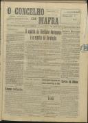 O Concelho de Mafra: Jornal Regionalista, Ano 10, n.º 347