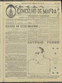 O Concelho de Mafra: Semanário ilustrado. Órgão de Propaganda e Defesa do Concelho, Ano 1, n.º 10