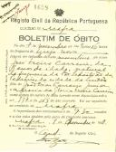 Boletim de Óbito 1698
José Freire Carreira
Jazigo