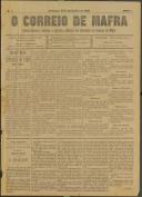 O Correio de Mafra: Jornal semanal, noticioso e agrícola, defensor dos interesses da Comarca de Mafra, Ano 1, n.º 5