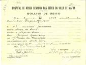 Boletim de Óbito 1801
Gregório Rodrigues
Coval 190