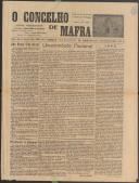 O Concelho de Mafra: Jornal Regionalista, Ano 10, n.º 334