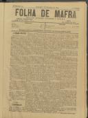 Folha de Mafra: Periódico noticioso, literário e agrícola, Ano 2, n.º 69