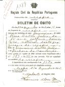 Boletim de Óbito 1189
Rosa Leitão Júlio
Coval 213