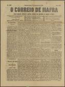 O Correio de Mafra: Jornal semanal, noticioso e agrícola, defensor dos interesses da Comarca de Mafra, Ano 7, n.º 262