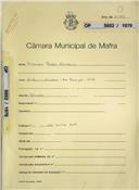 OP 5652/1970 - Francisco Pedro Oliveira - construção de moradia, Rua Principal, nº 57 - Antas / Azueira - licença de construção nº 450/1972 - licença de utilização nº 135/1973 