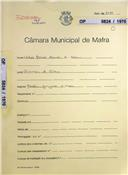 OP 5824/1970 Victor Manuel Abrantes de Sousa - Picanceira de Cima - construção de uma moradia , garagem e muro - licença de construção nº 201/1971 licença de utilização nº 254/1971 