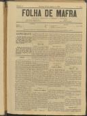 Folha de Mafra: Periódico noticioso, literário e agrícola, Ano 1, n.º 2