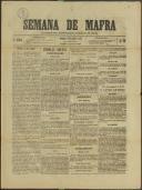 Semana de Mafra: Defensor dos interesses do Concelho de Mafra, Ano 2, n.º 54