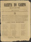 Gazeta do Campo: Folha das classes pobres, Ano 1 - nº 35