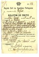 Boletim de Óbito 0007
Rosa de Jesus Cardoso
Coval 84 (coval 103)