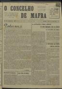 O Concelho de Mafra: Jornal Regionalista, Ano 27, n.º  651