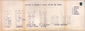 OP Salvador Pedro - Ruas Jorge Fialho e Fonte do Cabo, na Ericeira - Ampliação de um prédio de habitação - Licença de construção nº. 52/1957 - Licença de utilização nº 742/1957.