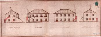 OP Maria Julieta Lourenço e Deolinda Alves Silva Lourenço - Bairro Residencial, na Quinta da Mimosa, em Mafra - Construir casa para habitação - Licença de construção nº 1294/1954.