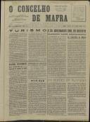 O Concelho de Mafra: Jornal Regionalista, Ano 30, n.º  699