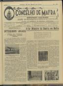 O Concelho de Mafra: Semanário ilustrado. Órgão de Propaganda e Defesa do Concelho, Ano 1, n.º 21