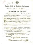 Boletim de Óbito 1058
Indivíduo não identificado
Coval 336