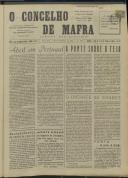 O Concelho de Mafra: Jornal Regionalista, Ano 30, n.º  694