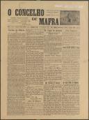 O Concelho de Mafra: Jornal Regionalista, Ano 7, n.º 288