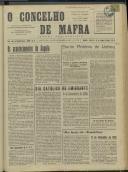 O Concelho de Mafra: Jornal Regionalista, Ano 28, n.º  679