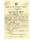 Boletim de Óbito 0284
Deolindo Lourenço
Coval 288