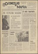 O Concelho de Mafra: Jornal Regionalista, Ano 31, n.º  732