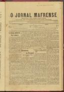 O Jornal Mafrense: Semanário noticioso, agrícola, científico, literário e recreativo, Ano 8, nº 398