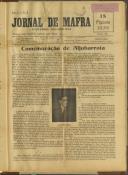 Jornal de Mafra: Semanário Nacionalista, Ano 1, nº 8