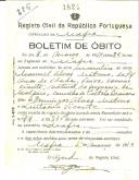 Boletim de Óbito 1824
Manuel Alves Mateus
Coval 286