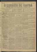 O Correio de Mafra: Jornal semanal, noticioso e agrícola, defensor dos interesses da Comarca de Mafra, Ano 4, n.º 145