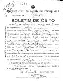 Boletim de Óbito 1890
Mariana de Jesus
Coval 370