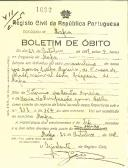 Boletim de Óbito 1692
José Gomes Coelho Moreira
Coval 410