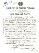 Boletim de Óbito 1230
António Gaspar
Coval 359