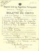 Boletim de Óbito 1643
Gracinda Jacinta Freire
Coval 394