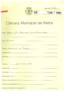 OP 1126/1962 - Irene Júlia Rosa da Silva Franco e Abreu - Ericeira - Ampliar um prédio. Licença de construção n.º 146/1963. Licença de habitação n.º 102/1964.