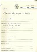 OP 204/1960 - Benjamim Marques - Avª. Principal nº. 77 Casais da Serra / Milharado - licença de construção nº 406/1960 de 26-04-60