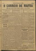 O Correio de Mafra: Jornal semanal, noticioso e agrícola, defensor dos interesses da Comarca de Mafra, Ano 2, n.º 41