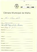 OP 200/1960 - Maria Victória Neto - ampliação de prédio - Ericeira  